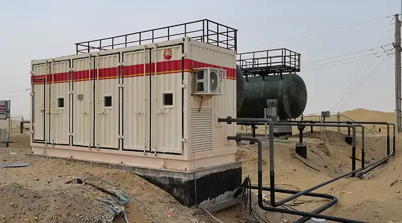 EHIK Unattended Pump Skid in Desert Uninhabited Area