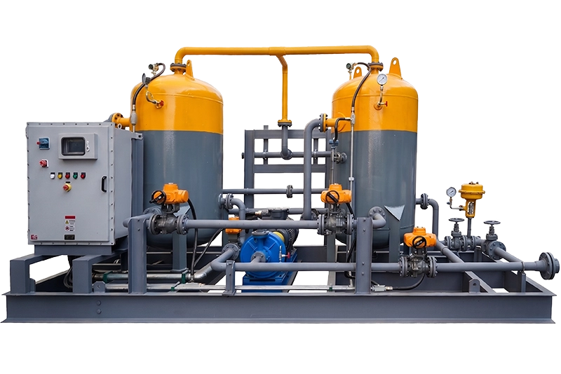 EHIK Fully Integrated Oil and Gas Multiphase Transport Skid System Render